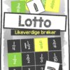 Lotto - likeverdige brøker